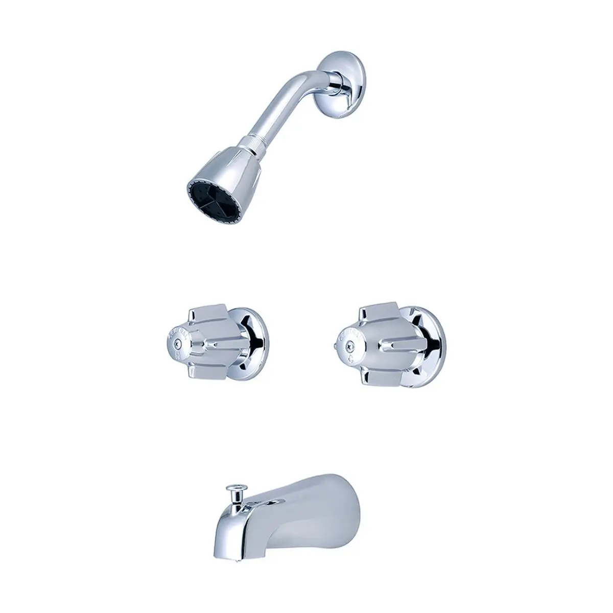Central Brass 0997 Two Handle Tub & Shower Set - Polished Chrome