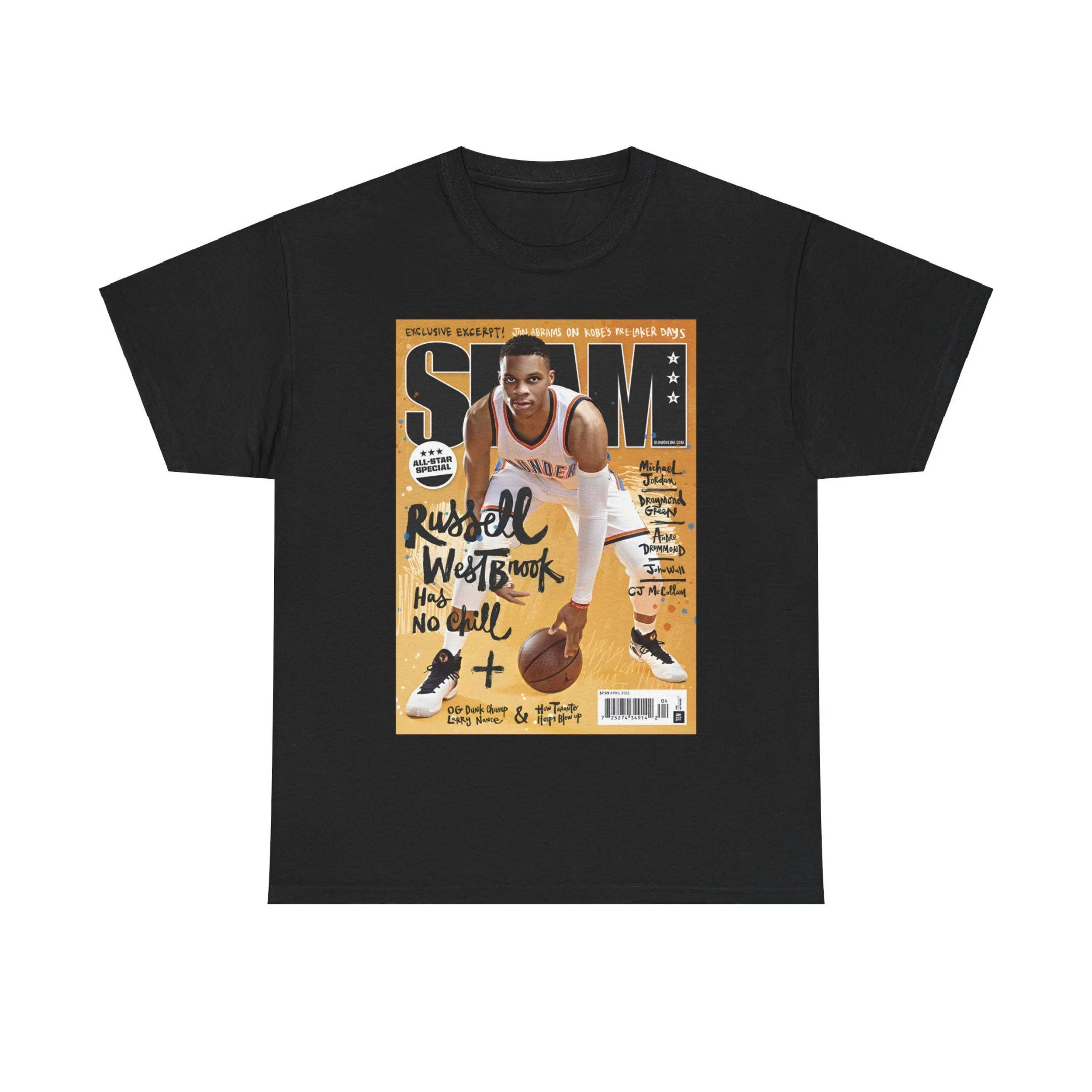 AllStar - Russell Westbrook Vintage Graphic Short Sleeve Basketball Bootleg T-shirts, Best Gifts For NBA Fans Crewneck Casual Tropical
