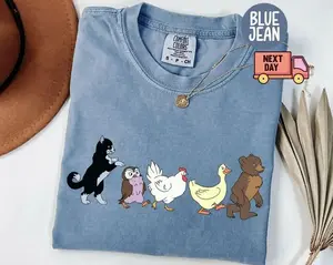 Comfort Colors Little Bear Shirt, Playful Animated TV Show Graphic Tee, Aesthetic Cute Animal Kids Outfit, Comfort Colors Graphic Tee, Casual Outfit, Vintage Wash Shirt, Oversized Women’s Outfit, Apr 5
