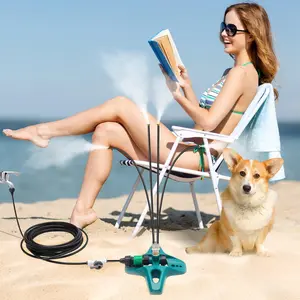 Portable Watering Misting System, Outdoor Cooling Watering System, Garden Watering & Pet Cooling System, Garden Supplies for Outdoor