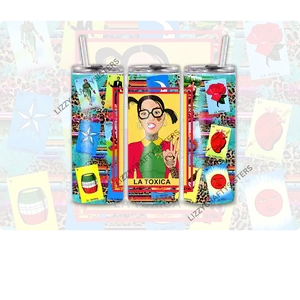 La Toxica Sublimation tumbler Wrap Print