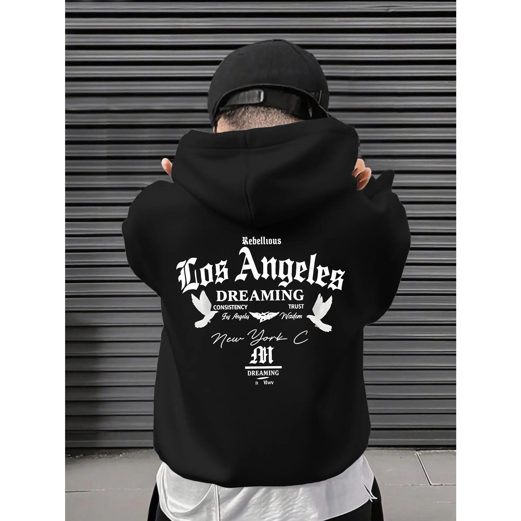 1pc Boys' Teen Hooded Sweatshirt with Dreaming Lettering Print - Loose Fit Casual Sweater, Tween Boys Series, Spring/Fall Layering, Comfortable Hoodie for & Playdates