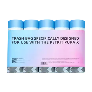 PETKIT PuraX PuraMax Replaced Waste Bags-5 Rolls(100 Count), Portable Cat Litter Waste Receptacles Bags for Self-Cleaning Cat Litter Box