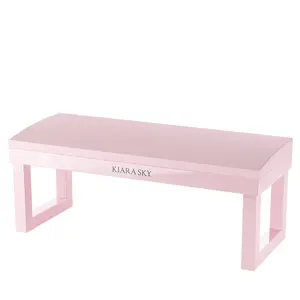 Nail Arm Rest - Pink, Adjustable Height, Soft Material, Ideal for Nail Care