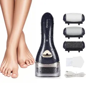 Pritech Rechargeable Portable Electric Feet Callus Remover, Great for Dry Skin Dead Skin, Severely Cracked Dry Skin, Suitable for Home and Nail Salon, Foot File Pedicure Kit, Ideal Spring and Summer Gift
