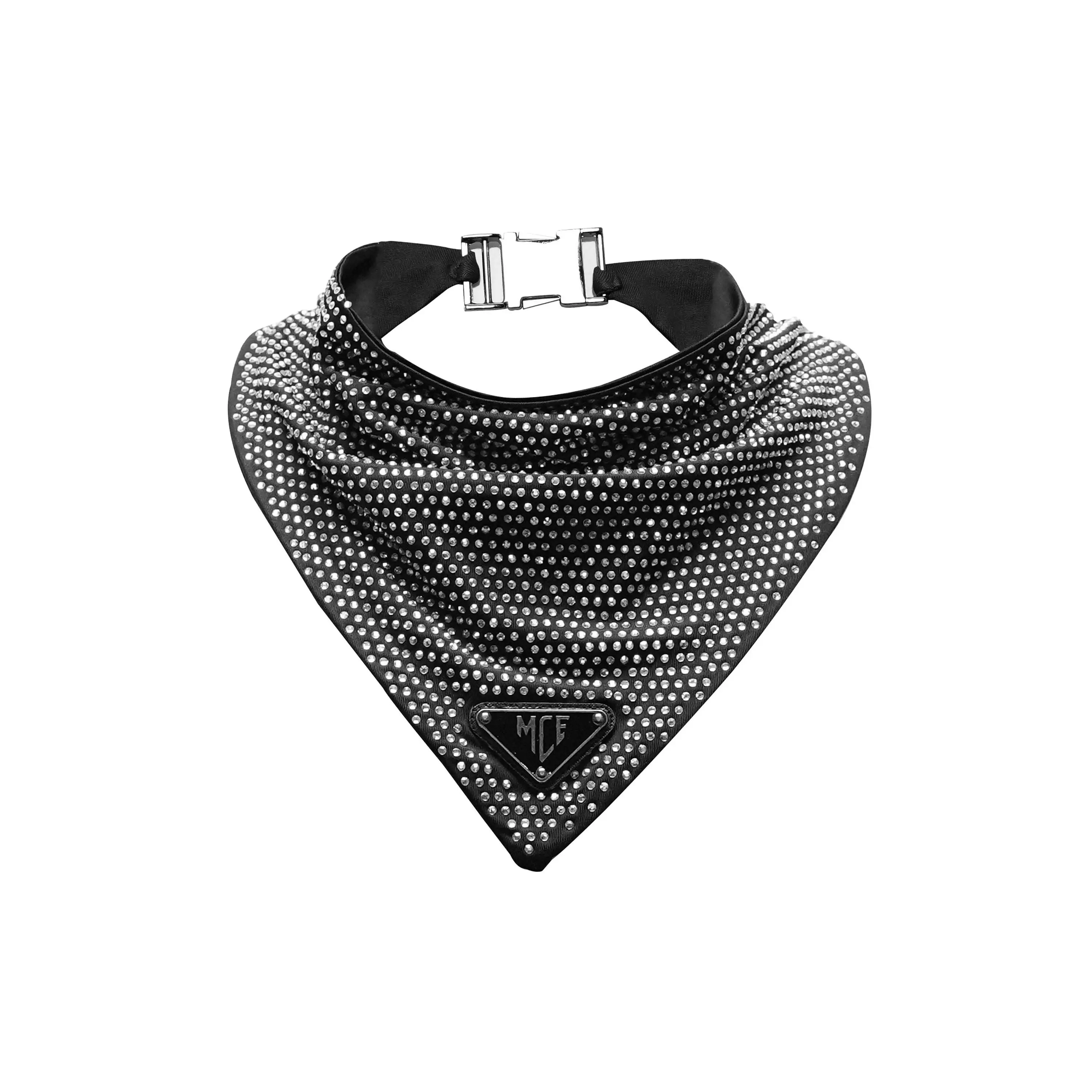 black rhinestone bandana black rhinestone bandana