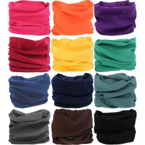 12 Pack Multi-Purpose Neck Gaiter Headband For Men And Women, Comfortable And Breathable Headwear Scarf Face Mask For Sports Bandana , Fitness, Hiking, Traveling, Cycling gaiter sun protection balaclava windproof balaclava men woman outdoor sport
