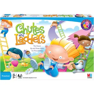 Hasbro Gaming Chutes and Ladders Board Game, 2 to 4 Players, Easter Gift for Kids, Preschool Classroom Games, Ages 3+ (Amazon Exclusive)