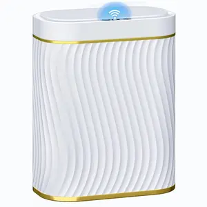 Automatic Motion Sensor Bathroom Small Trash Can with Lid, 2.6 Gallon Touchless Slim Garbage Can,   Trash Bin for Bedroom, Restroom, Living Room, Office