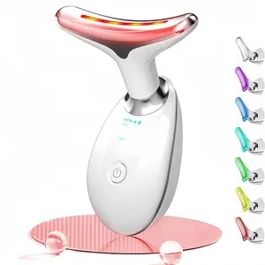 7 Color Facial Massager Tool, Facial and Neck Massager with 7 LED Light, Skin Care Device, Facial Beauty Massagers, Suitable for Neck Facial Leg, Gift for Women Mother, TikTokShopBlackFriday