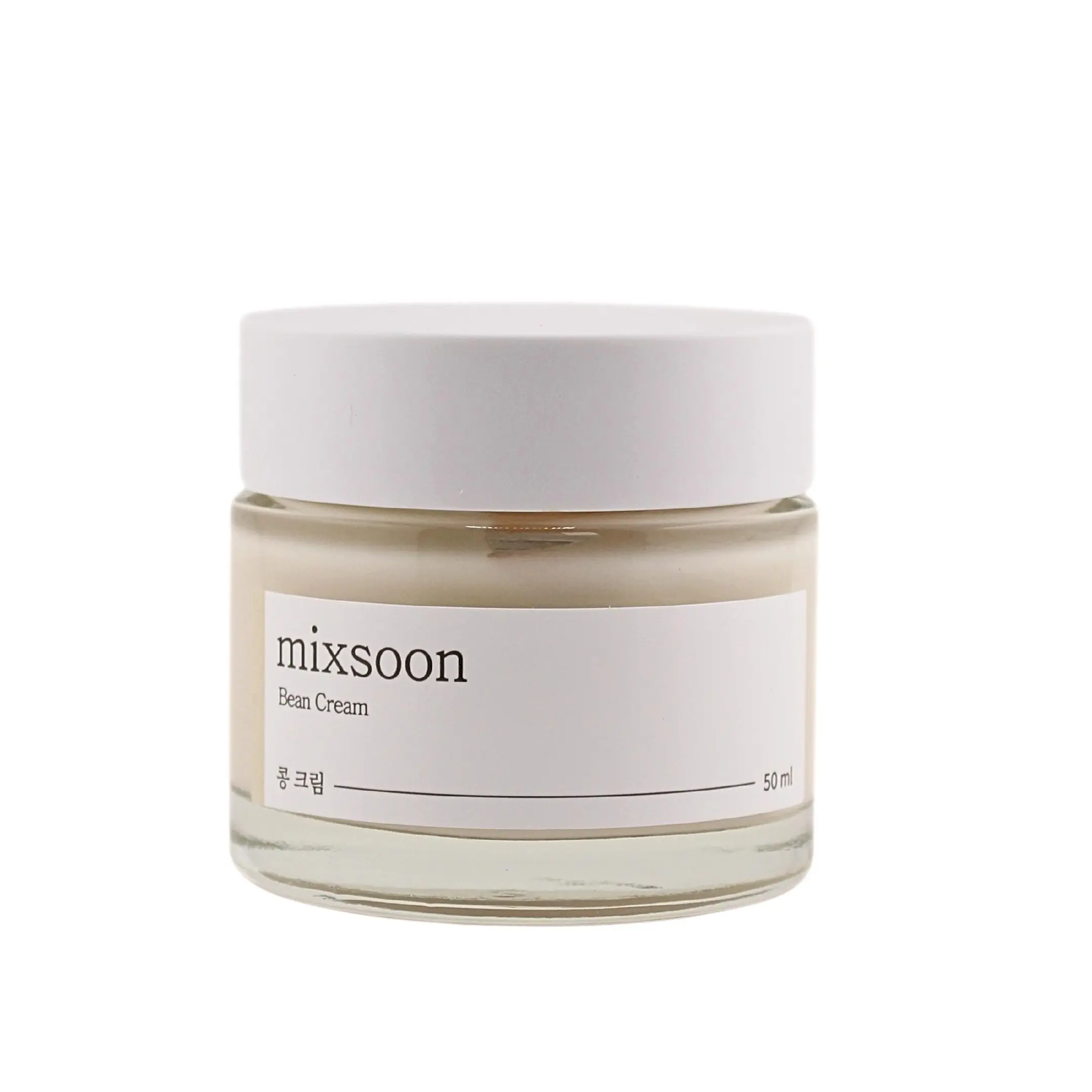Mixsoon Bean Cream Moisturizer, 1.7oz (50g) Alcohol-Free Lightweight Skincare with Shea Butter & Hyaluronic Acid, Moisturizing Nourishing Formula for Adults, Long-Lasting Hydration for Smooth Skin, 12-Month Shelf Life