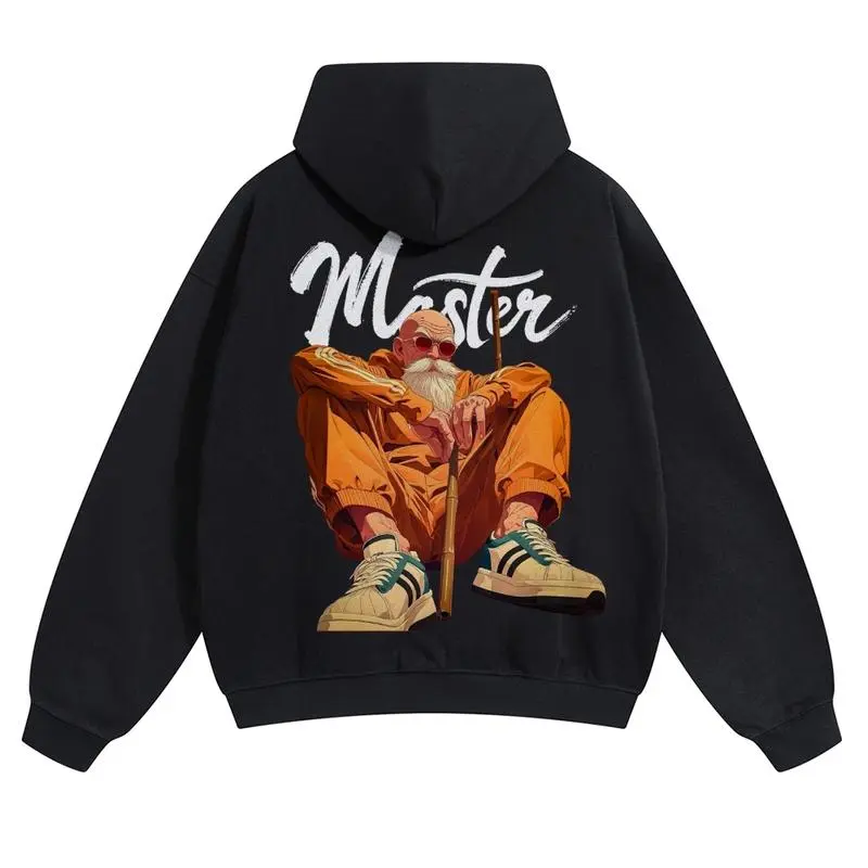 Dragon Ball DBZ Master Roshi Unisex FallFreshness outfits men streetwear 80s 90s graphic tees cotton Anime funny 300g Hoodies men gifts Sweatshirts Sweatshirts Oversize Sweatshirts