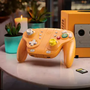 NYXI Wizard Orange Wireless Gamepad for Switch/Switch OLED/Switch 2 – Joystick, Perfect Gift for Gamers Adjustable Console Rechargeable Turbo Wired Smartphone