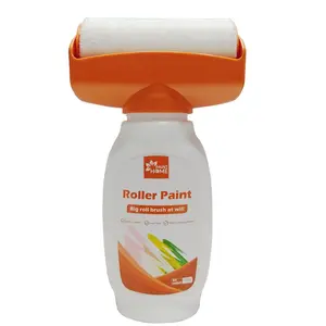 White wall repair roller paint, quickly covers dirt and graffiti on the wall, comes with a roller brush for easy use