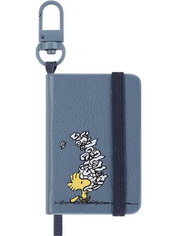 Moleskine x Peanuts Limited Edition Woodstock Mini Notebook Charm Keychain, Collectible Office Stationery Bag Accessory with Gift Box