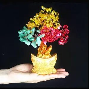 Wealth, Health, & Protection Chakra Money Tree Ornament