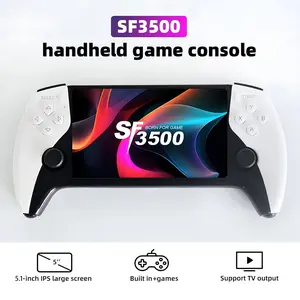 WUDS SF3500 Retro Handheld Game Console-Handheld Game Console with HD 5.1-inch IPS Screen Classic Video Games Supports TV Connection,14+ Emulators Protection