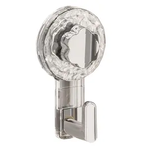 Clear Suction Cup Hook, Removable Wall Suction Hook, Hanging Key Holder, Window Suction Cups with Hooks for Bathroom Kitchen