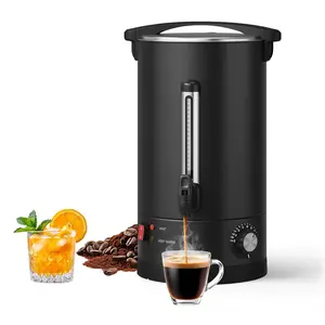 [NEW PRODUCT - FLASH SALE] Garvee Large Capacity Commercial Coffee Urn – 14L Stainless Steel Double Wall Electric Hot Beverage Dispenser, Fast Heating, Drip-Free Faucet – Perfect for Catering, Buffet, Office, Party – Specification: 14L