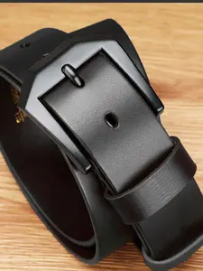 Men's Belt Vintage Casual Business Style, Elegant Design, Adjustable Belts, Adjustable Waistband, Adjustable Length, Alloy Square Buckle, Suitable for Daily Wear and Formal Occasions, Men Accessories