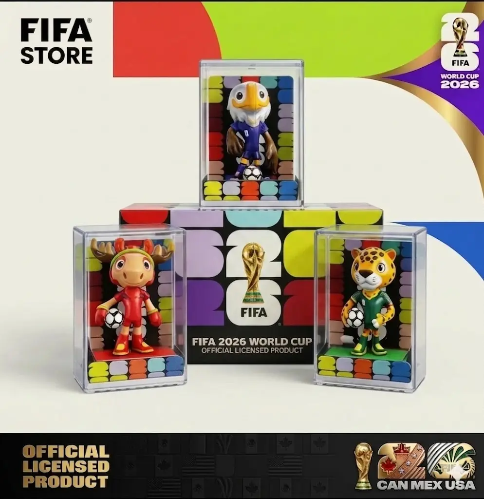 [FIFA Official Licensed] 2026 World Cup Mascot Plush Collectible Figures - Clutch the Eagle, Maple the Moose, Zayu the Jaguar - USA-Canada-Mexico Soccer Fan Souvenirs, Animal Character Figurines, Statues & Bobbleheads, Limited Stock, Mascot Figures