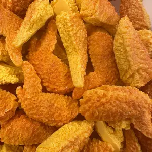 Fried Chicken Wings 1pc Realistic Resin Charms for DIY Craft Keychain Making Perfect for Crafting and Decor