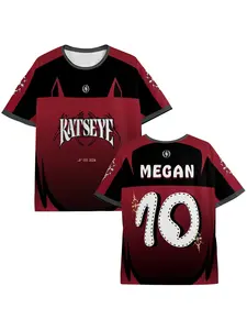 2026 KPOP KATSEYE Oversized Jersey T-shirt Women Men MANON SOPHIA DANIELA LARA MEGAN YOONCHAE Short Sleeve Graphics T-shirts Y2K Clothing