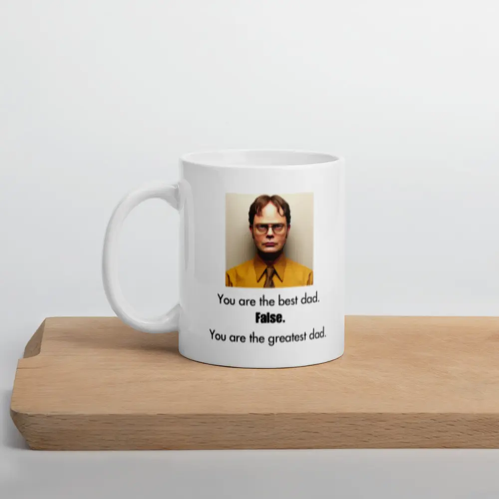 Father's Day Mug, Dwight Schrute FACT, You Are the World's Best Dad, The Office TV Show Gift, Father's Day Gift