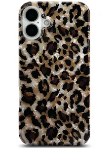 Compatible with iPhone 16 Case,Luxury Sparkle Translucent Clear Vintage Leopard Print Soft Silicone Cover for Girls Women Protective Phone Case for iPhone 16 6.1 inch Cheetah