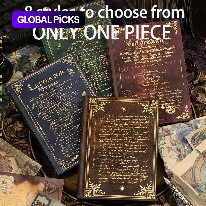 Vintage-Style Material Paper Book, 192 Pcs/Set Scrapbook & Journal-Making Paper, DIY Decorative Craft Paper, Scrapbooking Supplies, Junk Journaling Supplies #GLOBAL PICKS