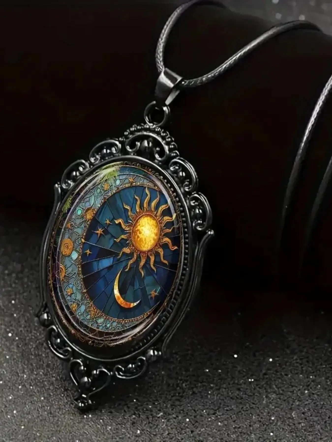 Vintage Gothic Style Pendant Necklace, Punk Style Pendant Necklace, Alloy Necklace, Fashion Necklace for Party, Daily Decor, Trendy All-match & Exquisite Jewelry for Birthday Gift, Accessory Necklace
