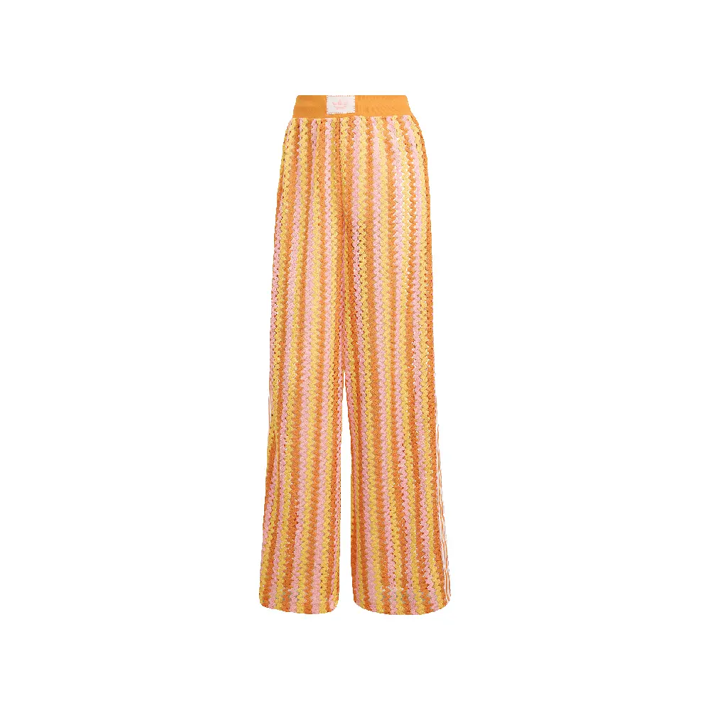 adidas Womens Originals Summer Glow Firebird Tracksuit Bottoms Casual - Orange