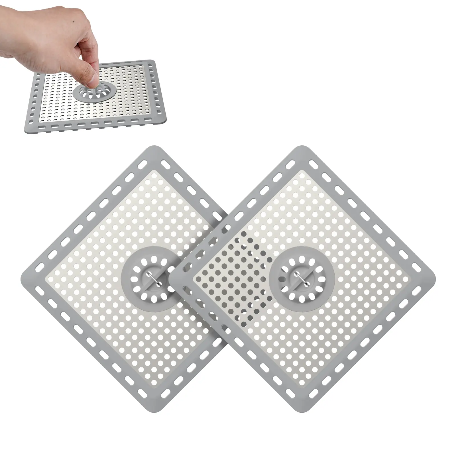 2 PACK - 6' Light Grey