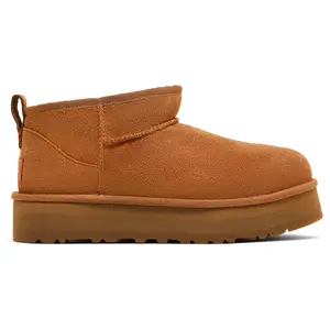 UGG Classic Ultra Mini Platform Boot Chestnut 1157791K-CHE Kid's Fashion Shoes New