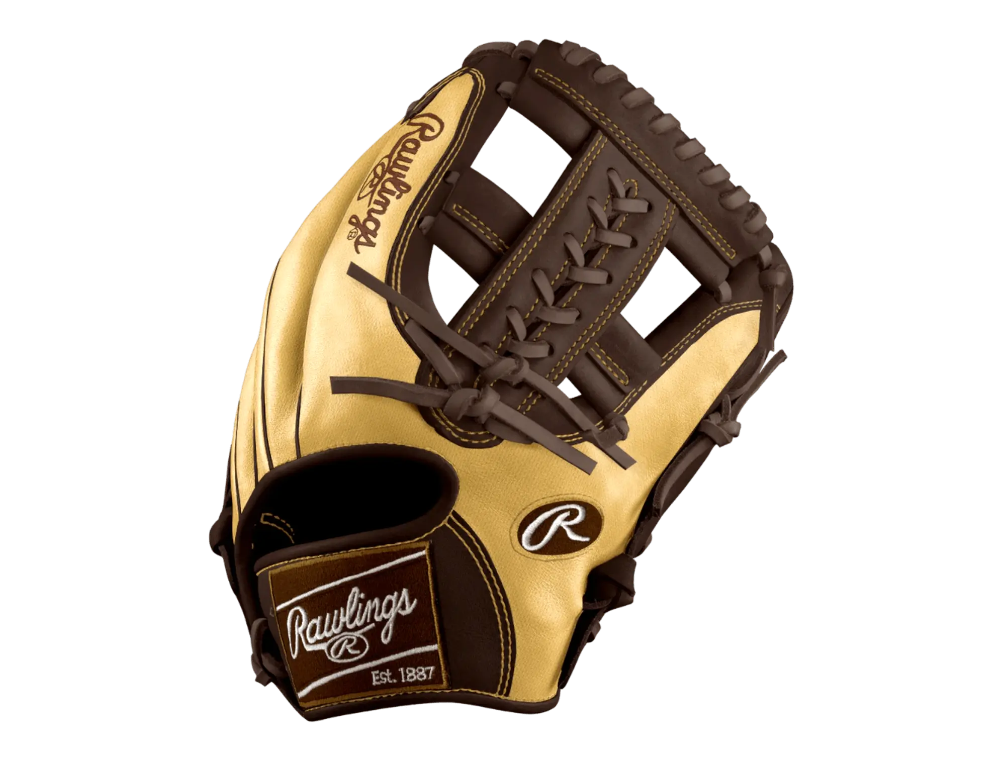 Rawlings Custom 11.50" Inch Laced Single Post Blonde Speed Shell Brown Heart of the Hide Infield Glove