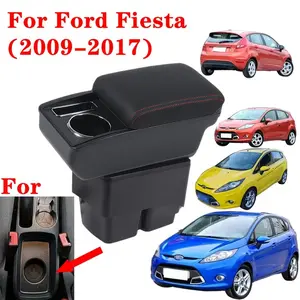 Car Armrest Box, Car Armrest Storage Box, Dedicated Storage Box for Interior Details, Essential Car armrest cover for Ford Fiesta MK7 2009-2017,Car Armrest Box for Ford Fiesta 3 2011-2019, for Ford Focus 2 mk2 2005~2011，for Ford Focus 3 mk3 2012-2019