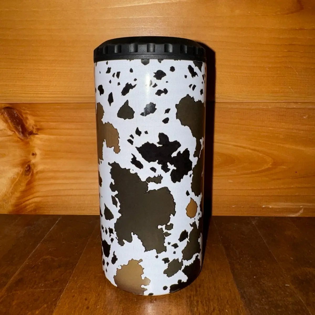Cow Hide Sublimation  4-in-1 Koozie/Tumbler