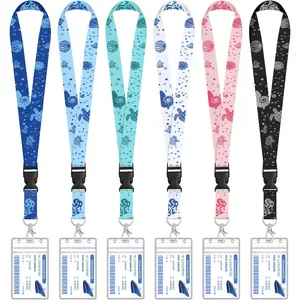 6 Pack Cruise Lanyard for Ship Cards Detachable Lanyards with  ID Badge Holders,   2026 Cruise Essentials Accessories