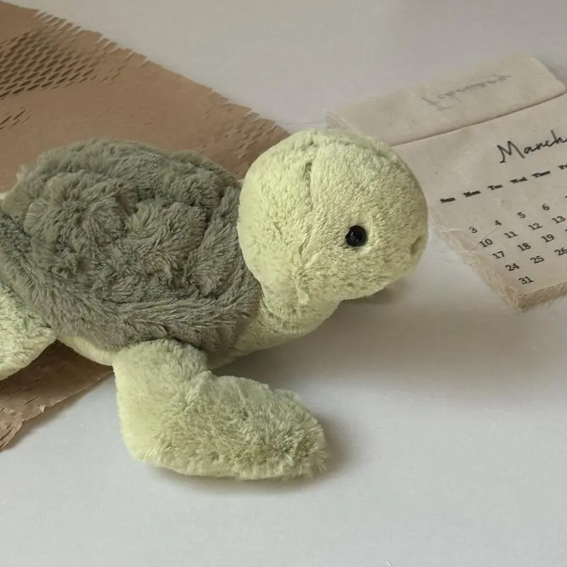 Cute Turtle Plush Toy, Soft Adorable Stuffed Marine Animal Doll, Kawaii Sea Turtle Plushie, Appease Doll for Children Birthday Gift