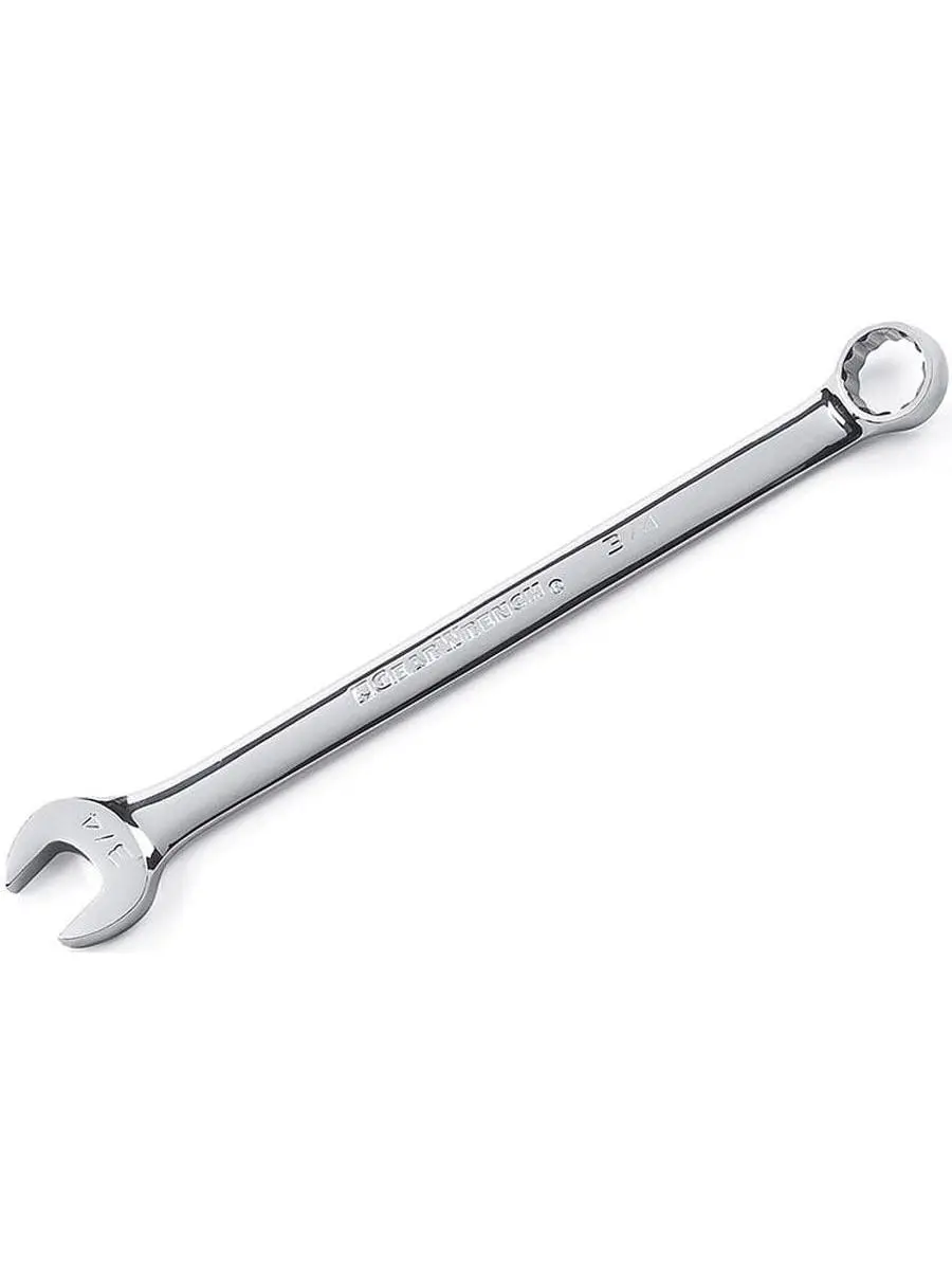 GearWrench 81750 12-Point Long Pattern Double-Ended Offset Combination Wrench - 1.5 in., Heavy-Duty Hand Tool for Hardware Repairs, Double-Ended Combination Wrenches, Offset Wrench Combination Wrenches