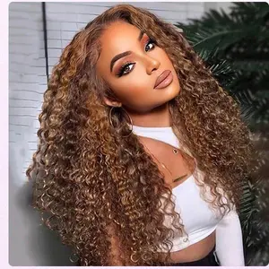 【30”Only $139.99】P4/27 Highlight Ombre Color 30 Inch Lace Wig Deep Wave Glueless Human Hair Pre Plucked Spring Statements for Bold Fashion Statements