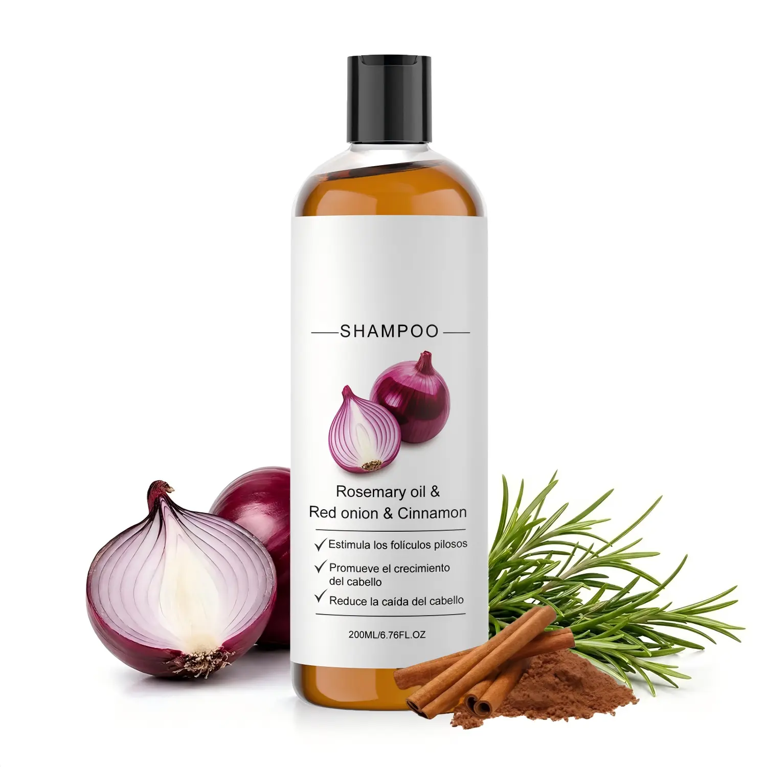 Onion Shampoo De Cebolla for Hair Growth - Onion Shampoo with Rosemary Oil & Cinnamon - Anti Hair Loss & Root Strengthening Formula - Promotes Thicker Fuller Hair for Women and Men 1PCS