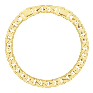 Eloria B Gold Ankle Bracelets for Women, 9" or 11" 14K Gold Anklets Chunky Cuban Link Chain Summer Beach Foot Jewelry Gifts & Jewelry for Christmas Gifts Adjustable Extension Chain