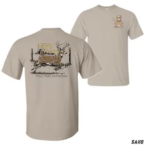 Pull Time Outdoors Deer Hunting T-Shirt – Fast Food Whitetail Buck Graphic Tee, Rustic Outdoor Hunter Apparel, Country Deer Camp Shirt, Casual Hunting Top for Men and Women