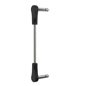 6.35mm Patch Cable, Guitar Effect Pedal Cable, 1/4" Right Angle TS Mono Cords, Music Accessories for Guitar, Bass, Keyboard, Drum