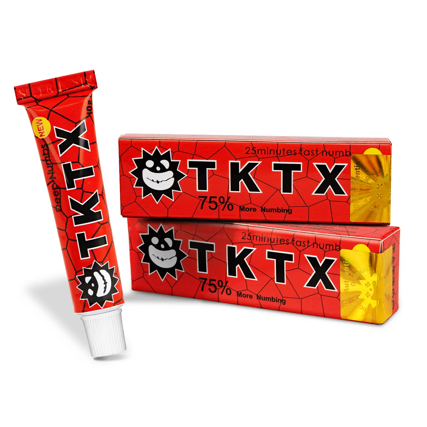 TKTX 75% Deep Numb Tattoo Cream 10g Portable Fast Acting Numbing Ointment For Body Tattoo Eyebrow Lip Microblading
