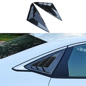 Rear Side Window Louvers for Honda Civic Sedan 2022 2023 2024 2025 Air Vent Scoop Cover Sport Style