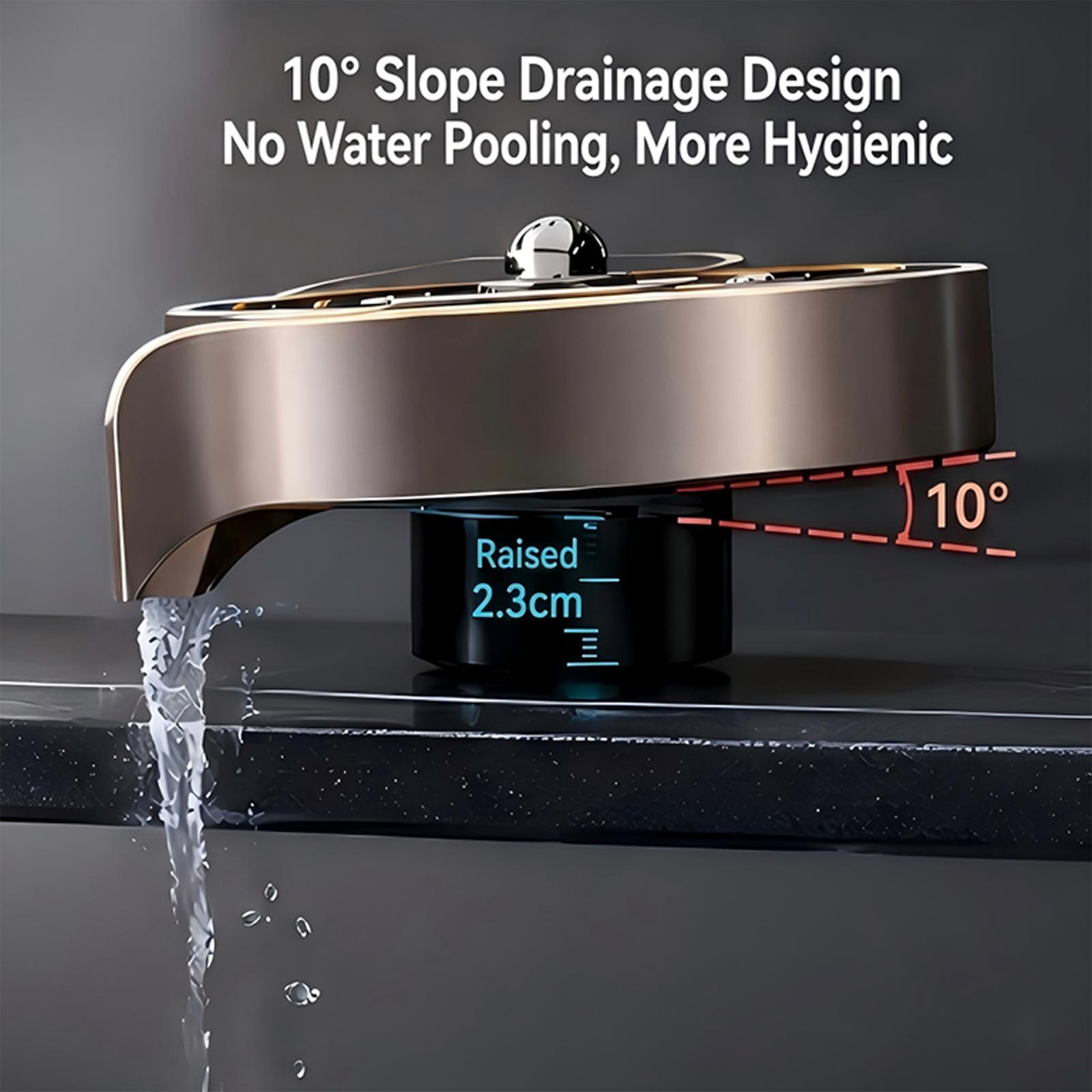 Stainless Steel High-Pressure Automatic Rinse Cup Washer - Fast Cleaning Kitchen Sink Tool for Cups, Bottles