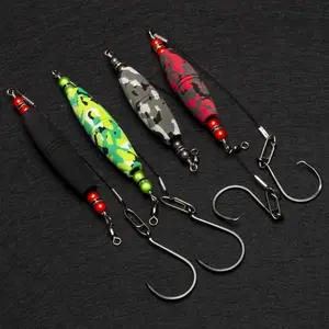 4pcs Eva Foam Fishing Floats with Hooks, 3 Inch/2.5 Inch Floating Line Set, Stainless Steel Wire, Stream, River, Lake, Bass, Bait, Crucian Carp