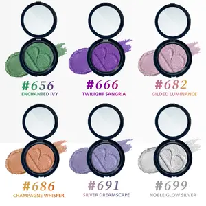 Leba Aurora Series Structural Color Eyeshadow Palette, 6 Shades, Solid Form, Non-Flammable, No Ca Prop 65 Warning, Ideal for Makeup Enthusiasts